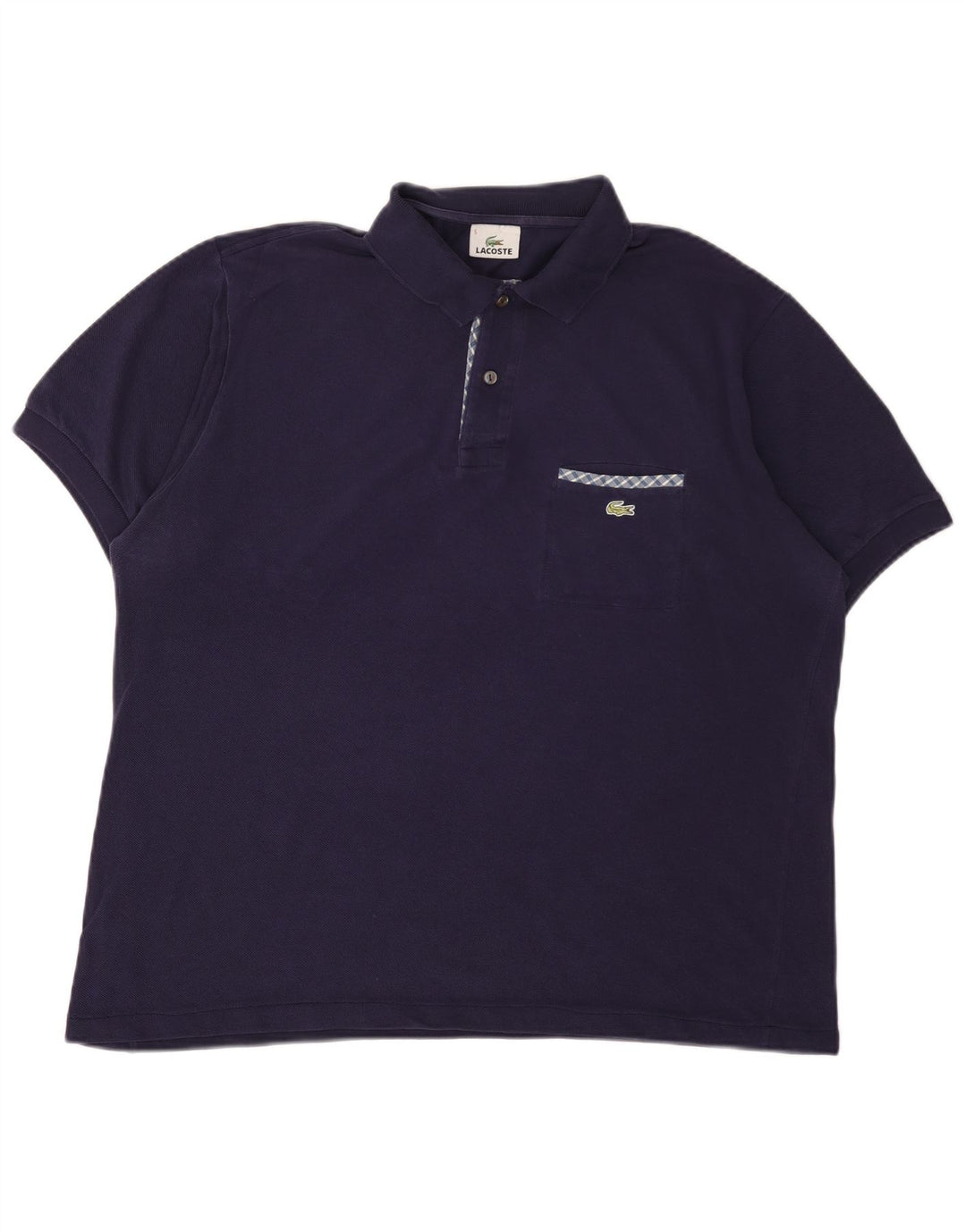Ανδρικό πουκάμισο πόλο Lacoste Νούμερο 5 Μεγάλο Navy Blue