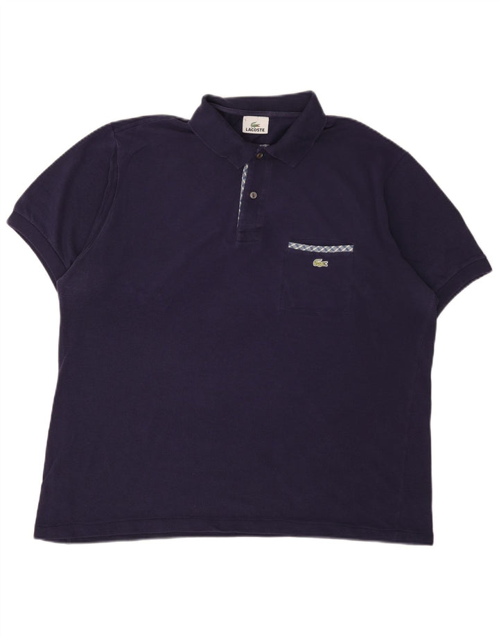 Ανδρικό πουκάμισο πόλο Lacoste Νούμερο 5 Μεγάλο Navy Blue