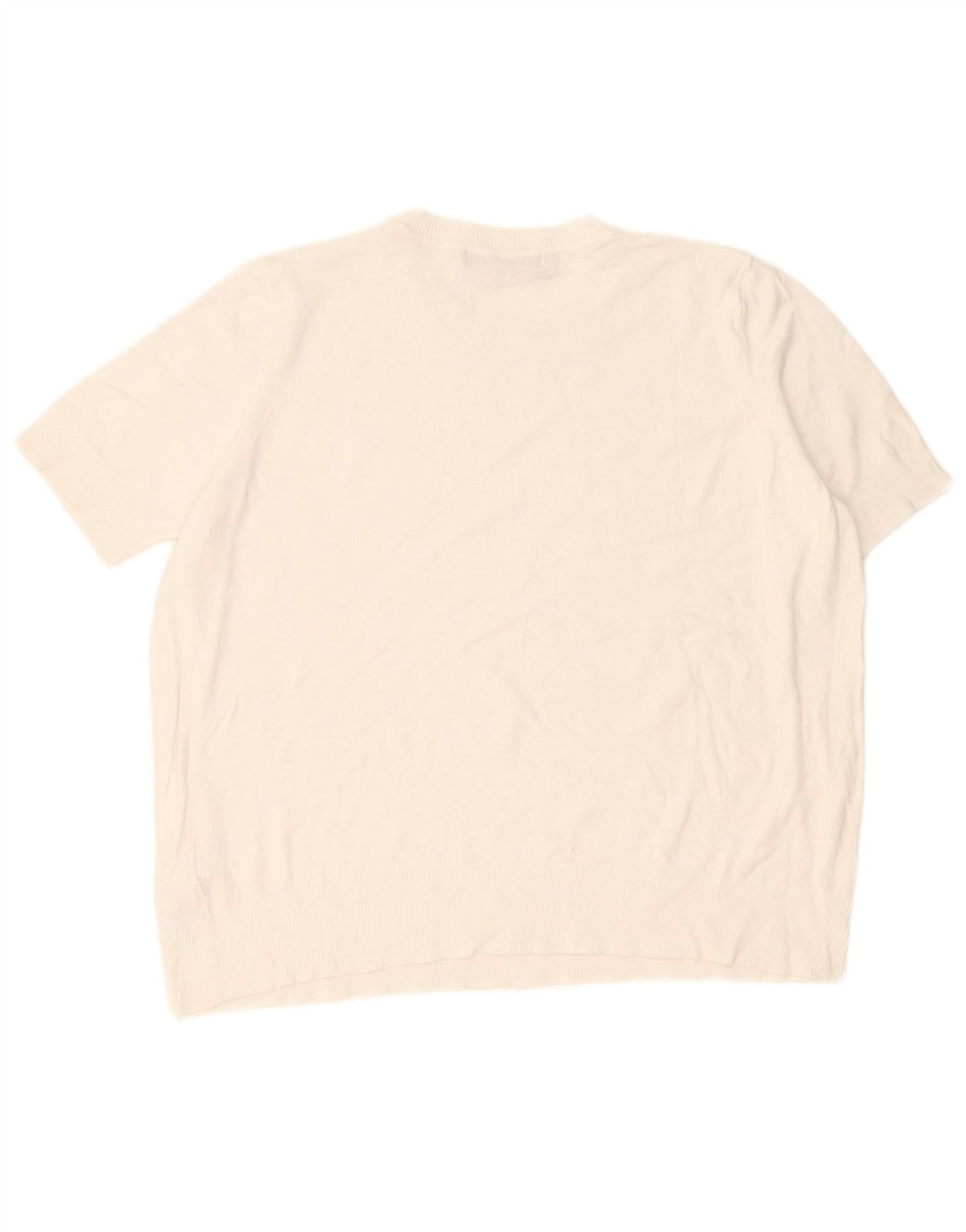 Marks & Spencer Γυναικείο πουλόβερ με λαιμόκοψη UK 16 Large White
