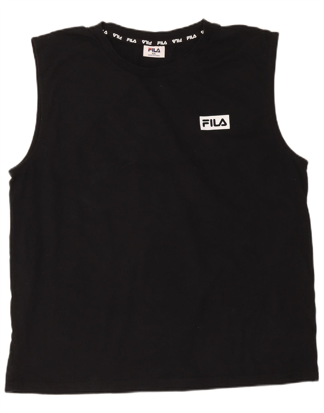 Ανδρικό γιλέκο Fila 2XL μαύρο βαμβακερό