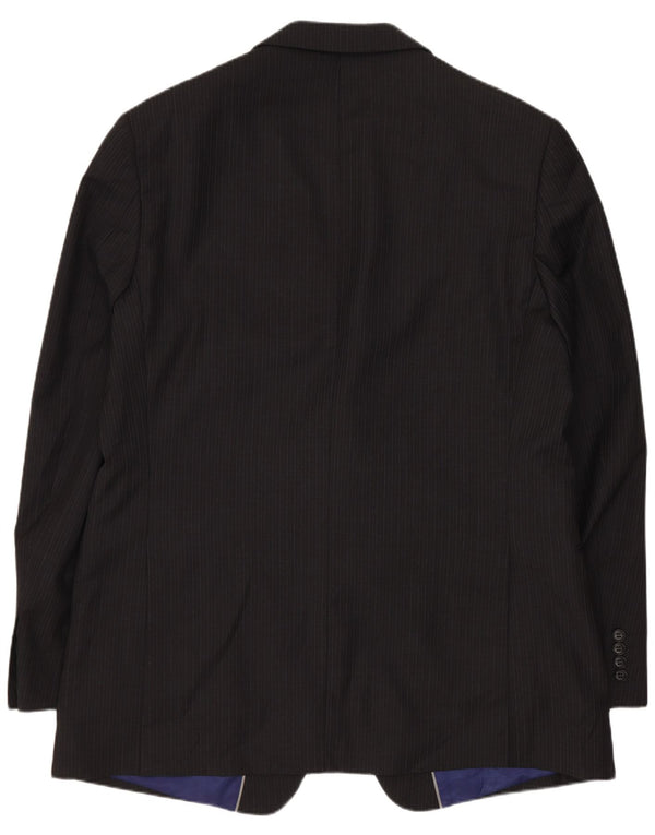 Marks & Spencer Ανδρικό σακάκι σακάκι με 2 κουμπιά UK 44 XL Grey Pinstripe