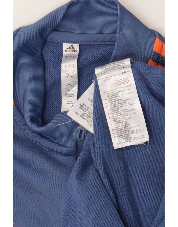 Ανδρική φόρμα πουλόβερ Adidas Manchester United Top Small Blue Colourblock