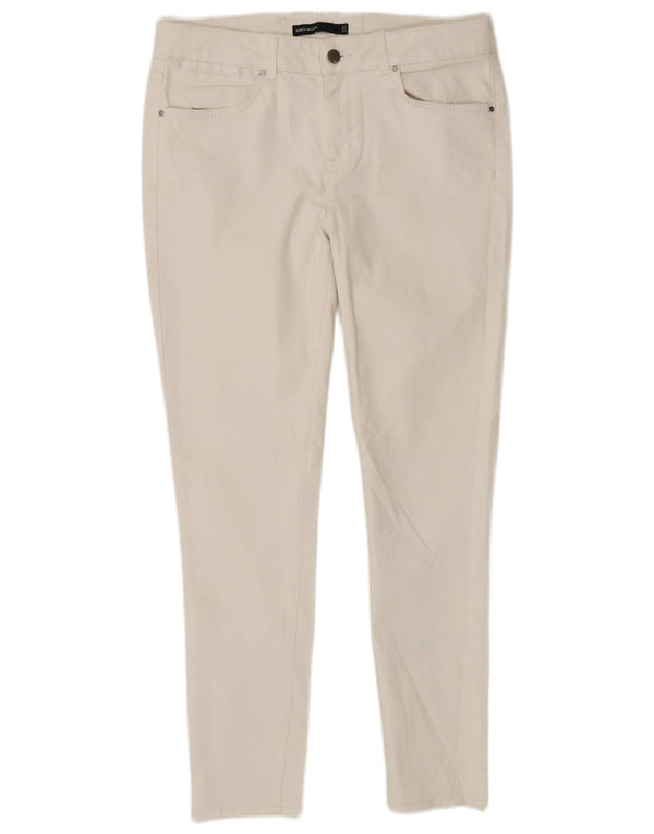 Karen Millen Γυναικεία Skinny Jeans UK 12 Medium W32 L27 Λευκό βαμβακερό