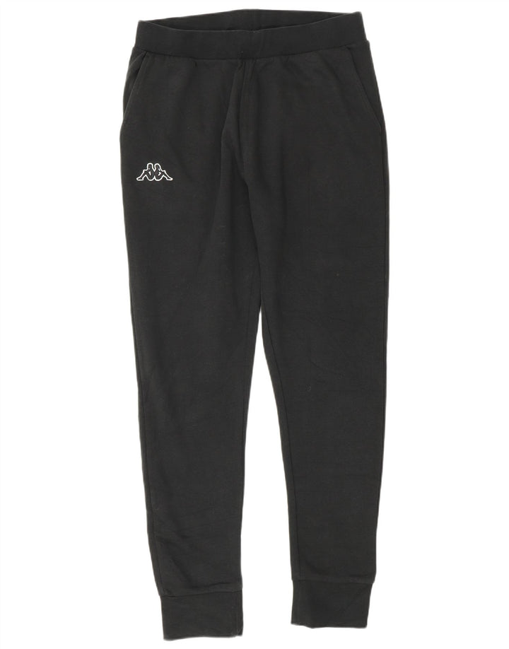 Ανδρική φόρμα Kappa Παντελόνι Joggers Μικρό μαύρο βαμβακερό