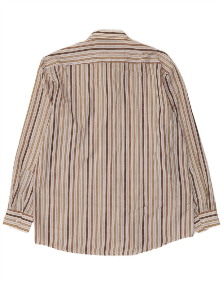 Vintage ανδρικό πουκάμισο μέγεθος 16 1/2 42 Μεγάλο πολύχρωμο ριγέ βαμβακερό