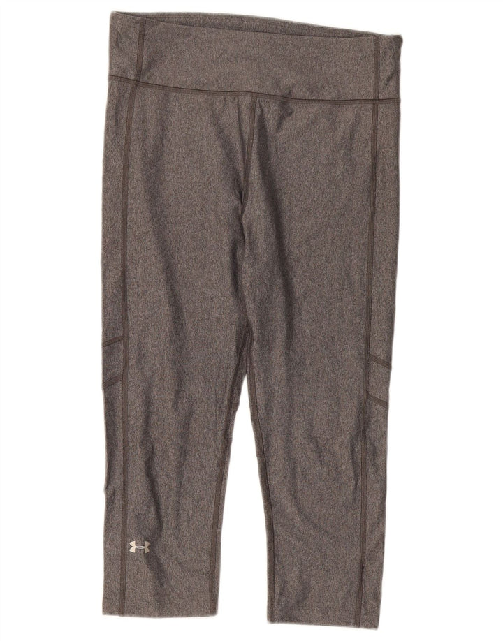 Under Armour Γυναικείο Heat Gear Κάπρι Κολάν UK 12 Medium Grey