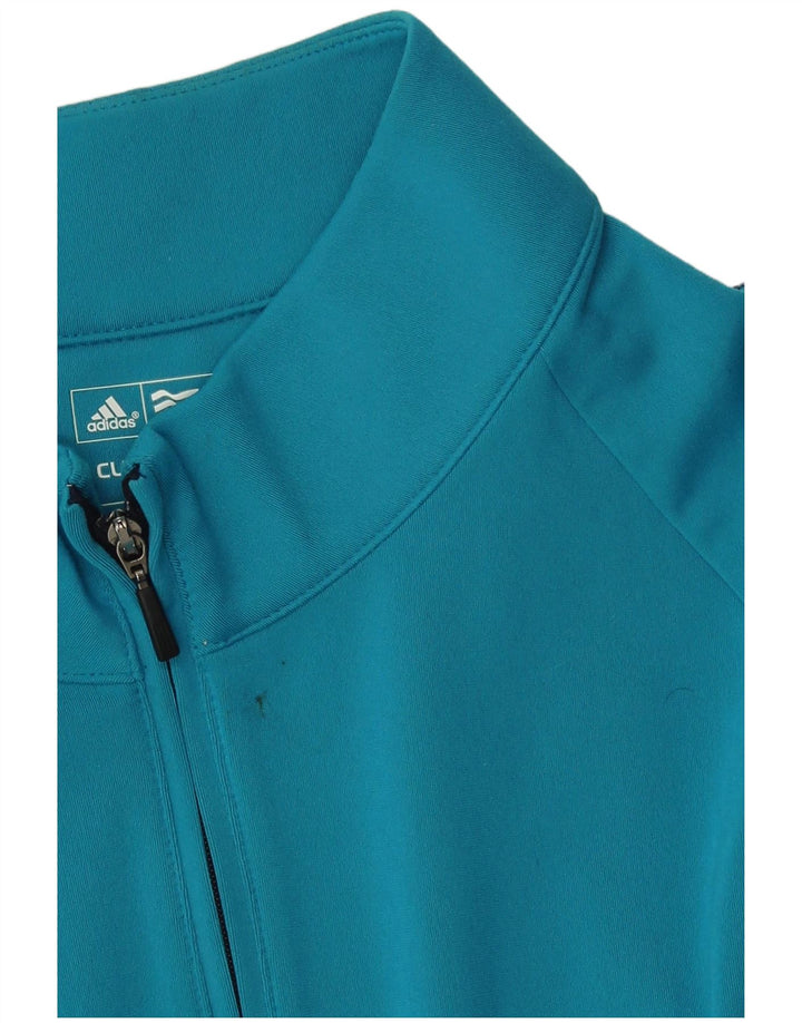 Ανδρικό φούτερ ADIDAS Climalite με φερμουάρ Jumper XL Blue Polyester