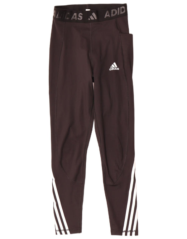 Adidas Γυναικεία Aeroready Graphic κολάν UK 8/10 Small Black