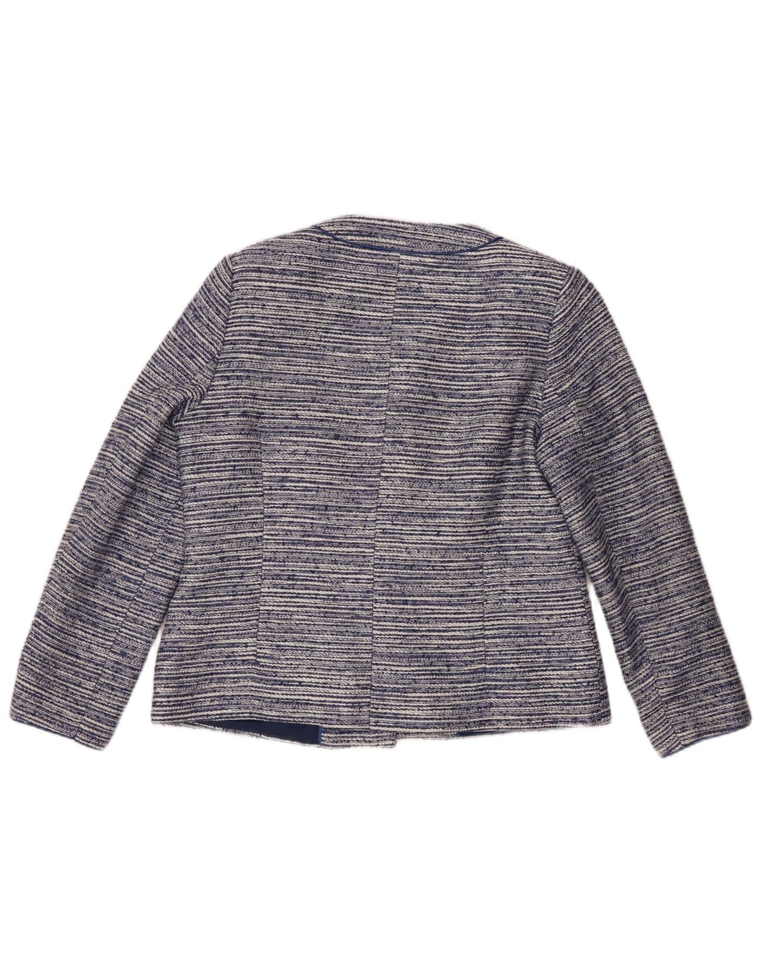 Eastex γυναικείο σακάκι με 5 κουμπιά UK 12 Medium Navy Blue ριγέ