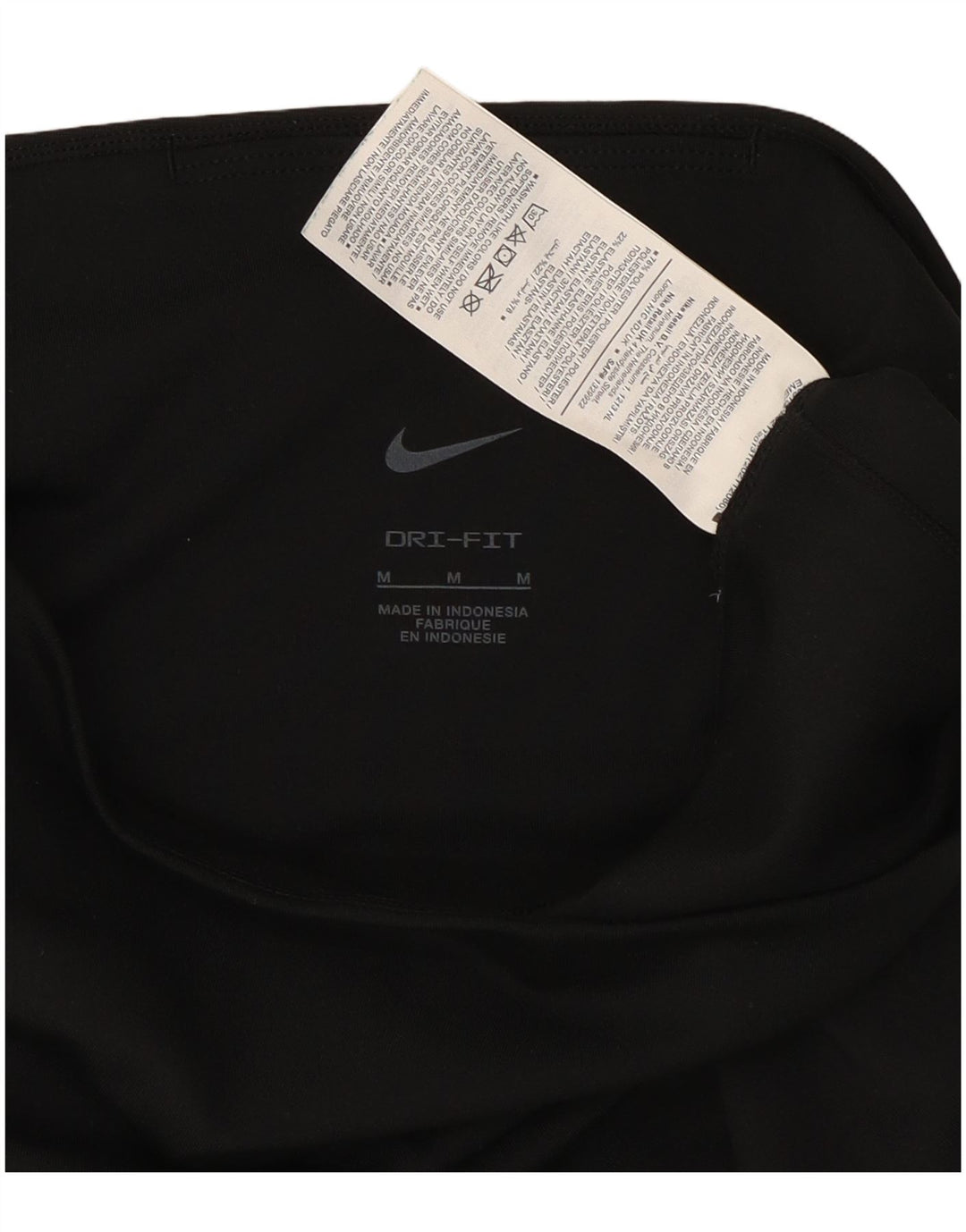 Γυναικεία κολάν Nike Dri Fit Capri UK 12 μεσαίου μαύρου πολυεστέρα
