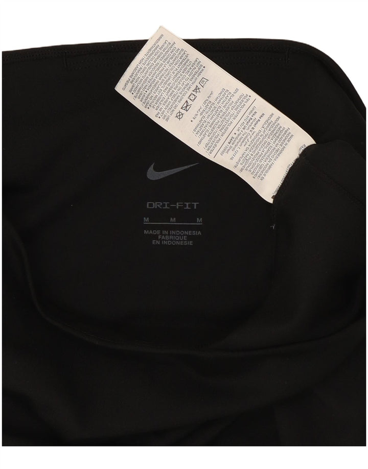 Γυναικεία κολάν Nike Dri Fit Capri UK 12 μεσαίου μαύρου πολυεστέρα