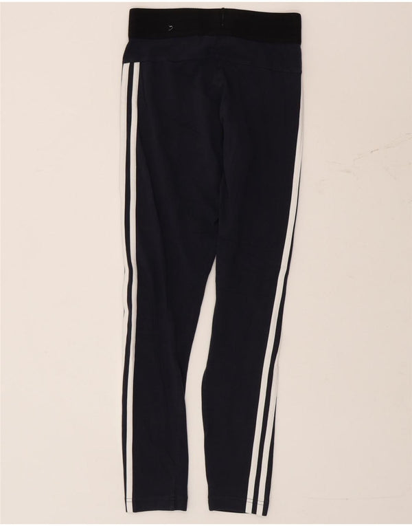 Γυναικείο κολάν Adidas UK 4/6 XS Navy Blue Colourblock Βαμβακερό