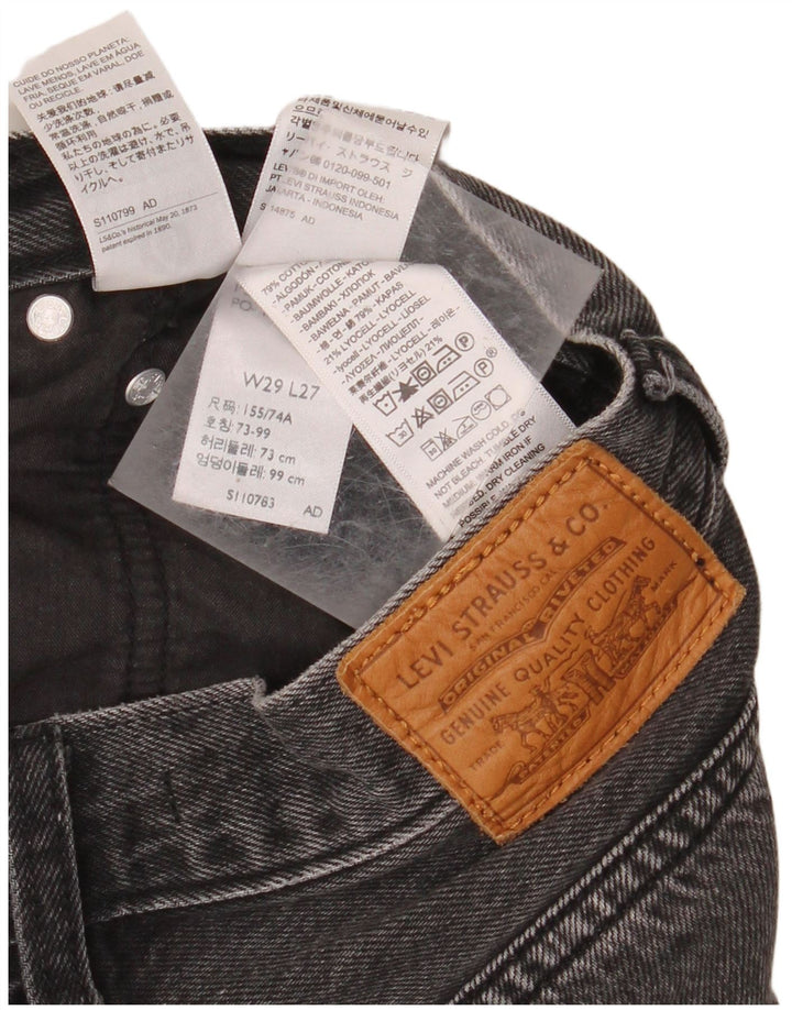 Γυναικείο τζιν ψηλόμεσο LEVI'S Loose Fit W29 L27 Γκρι βαμβακερό