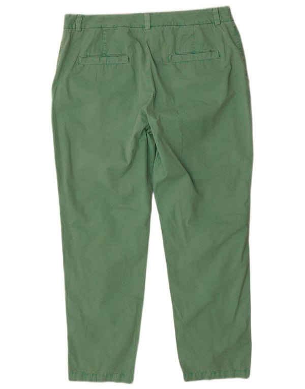 Marks & Spencer Γυναικείο παντελόνι Chino UK 14 Large W34 L27 Πράσινο βαμβακερό