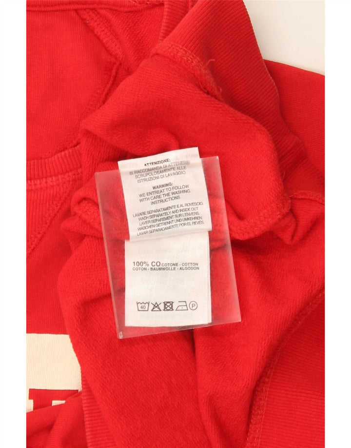 Ανδρικό φούτερ Carrera Graphic Regular Fit Jumper Μεσαίο κόκκινο βαμβακερό
