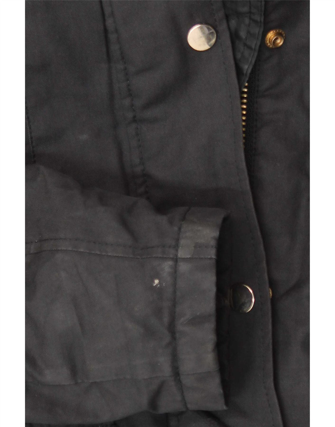 Topshop Γυναικείο μπουφάν Parka με κουκούλα UK 8 Small Black Polyester