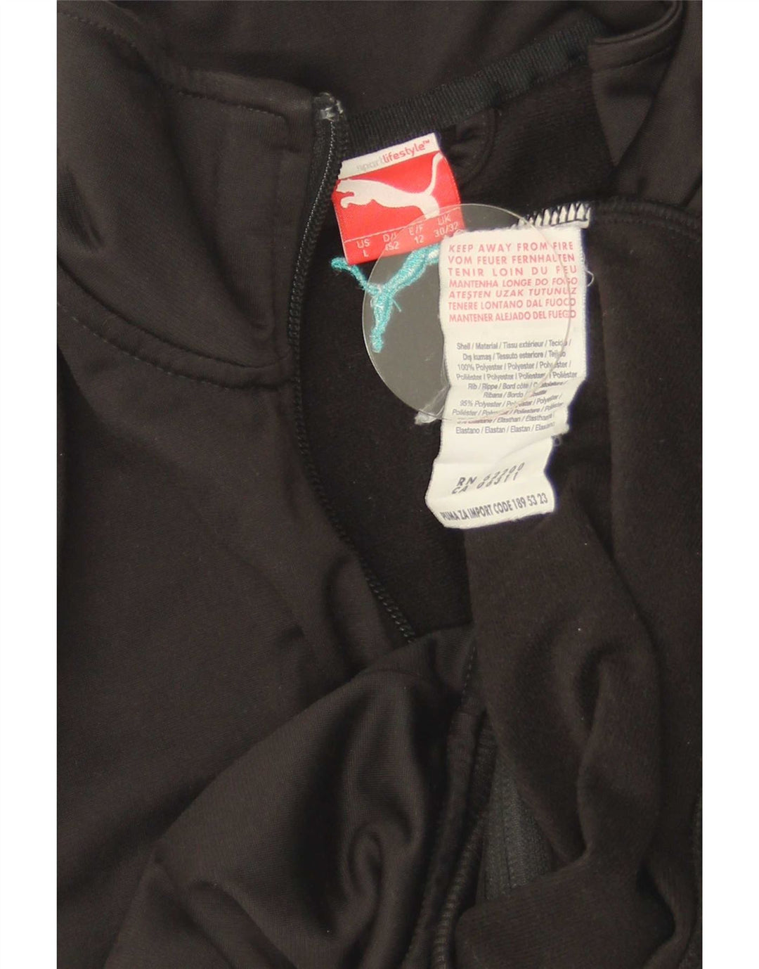 Μπουφάν Puma Boys Graphic αθλητική φόρμα 11-12 ετών Μαύρο πολυεστέρα