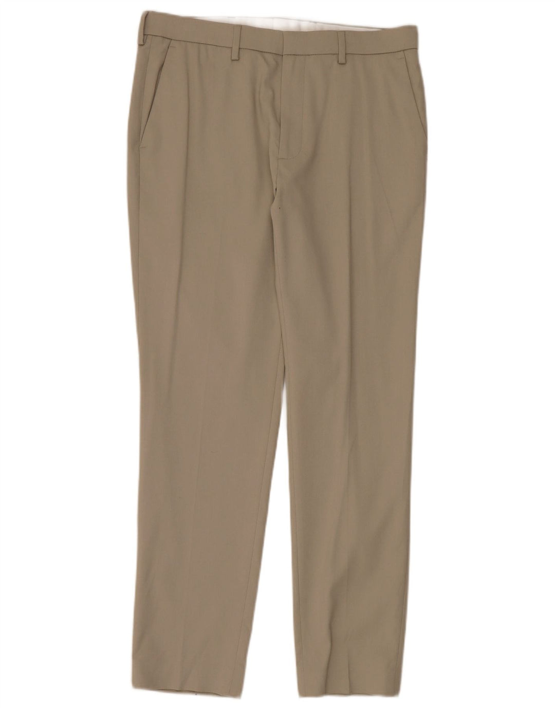Marks & Spencer Ανδρικό Slim παντελόνι Chino W34 L31 Beige Polyester