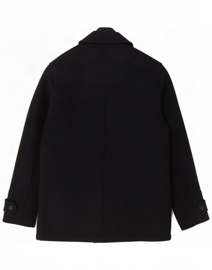 Tokyo Laundry Mens Pea Coat UK 38 Medium Navy Blue Polyester