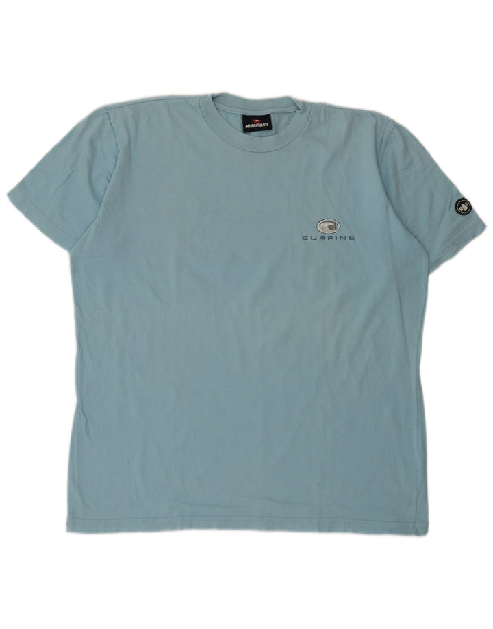 Ανδρικό γραφικό T-Shirt Murphy & Nye Top μεγάλο μπλε βαμβακερό