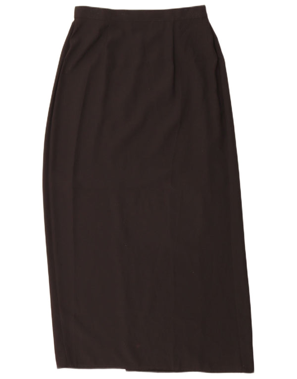 Marks & Spencer Γυναικεία Wrap Φούστα UK 12 Medium W28 Black Polyester