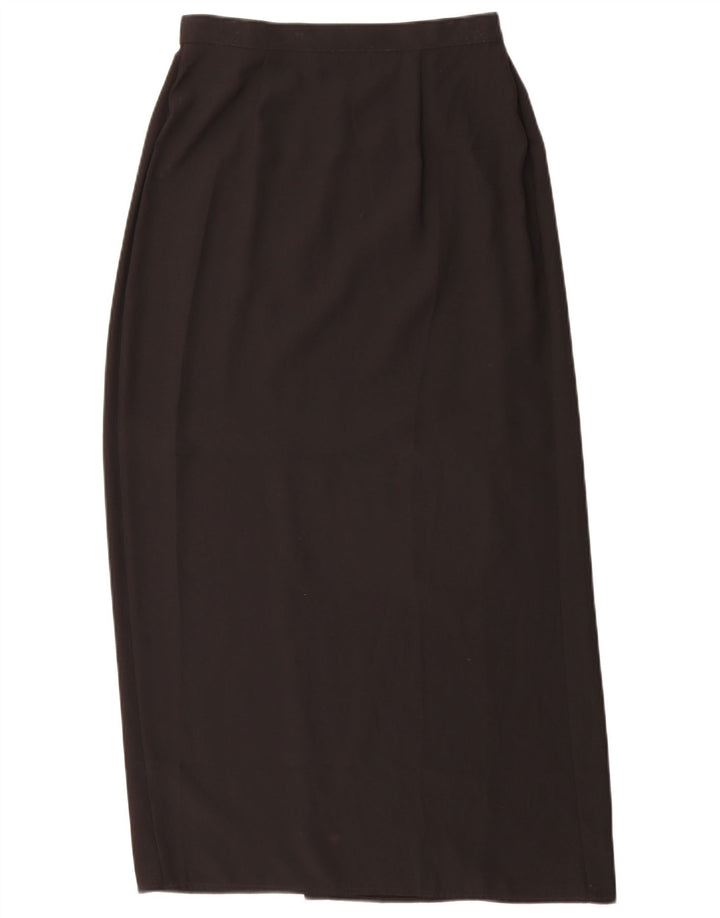 Marks & Spencer Γυναικεία Wrap Φούστα UK 12 Medium W28 Black Polyester