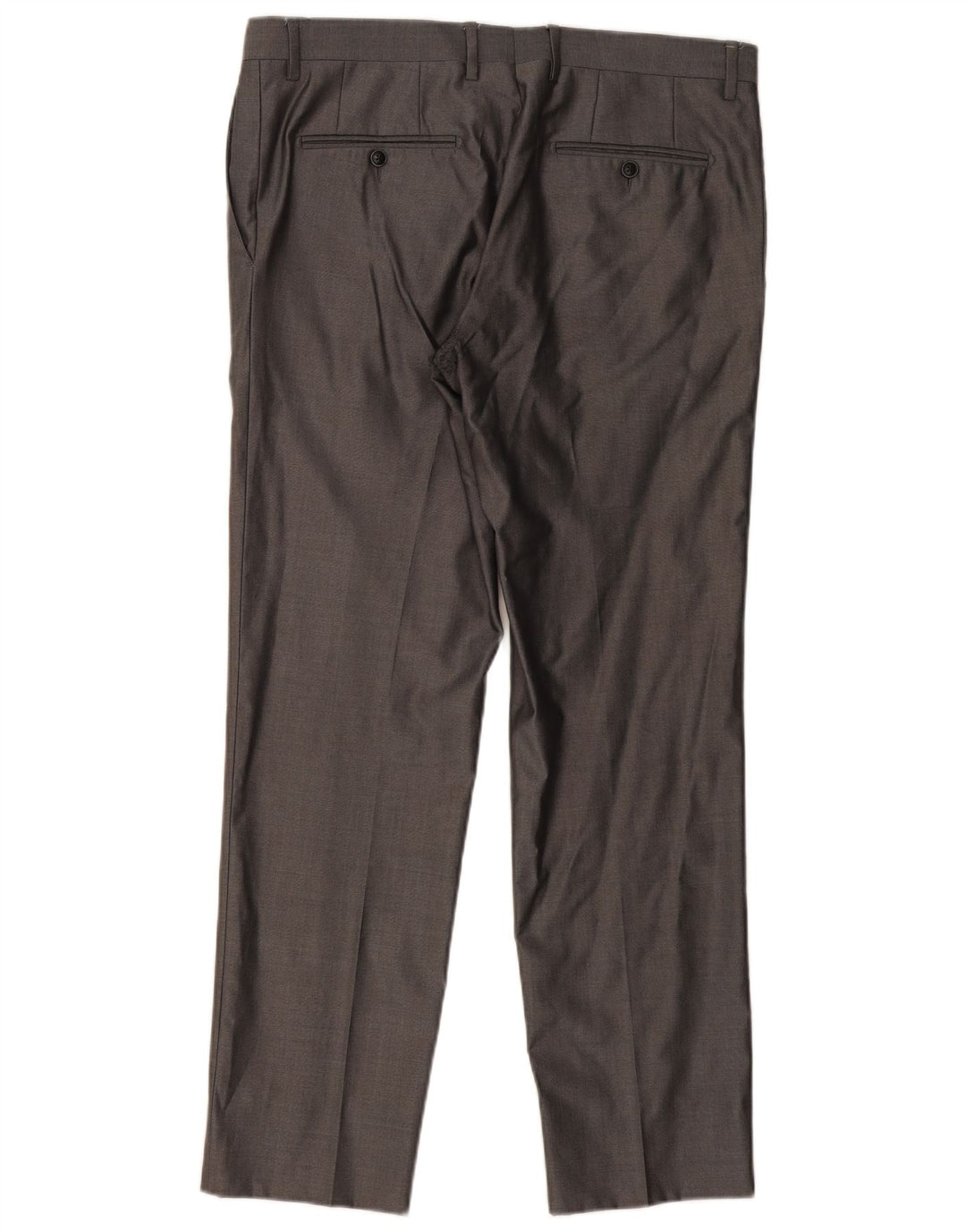 DOLCE & GABBANA Mens Straight Suit Trousers IT 52 XL W36 L32 Grey Wool Vintage Dolce & Gabbana and Second-Hand Dolce & Gabbana from Messina Hembry 