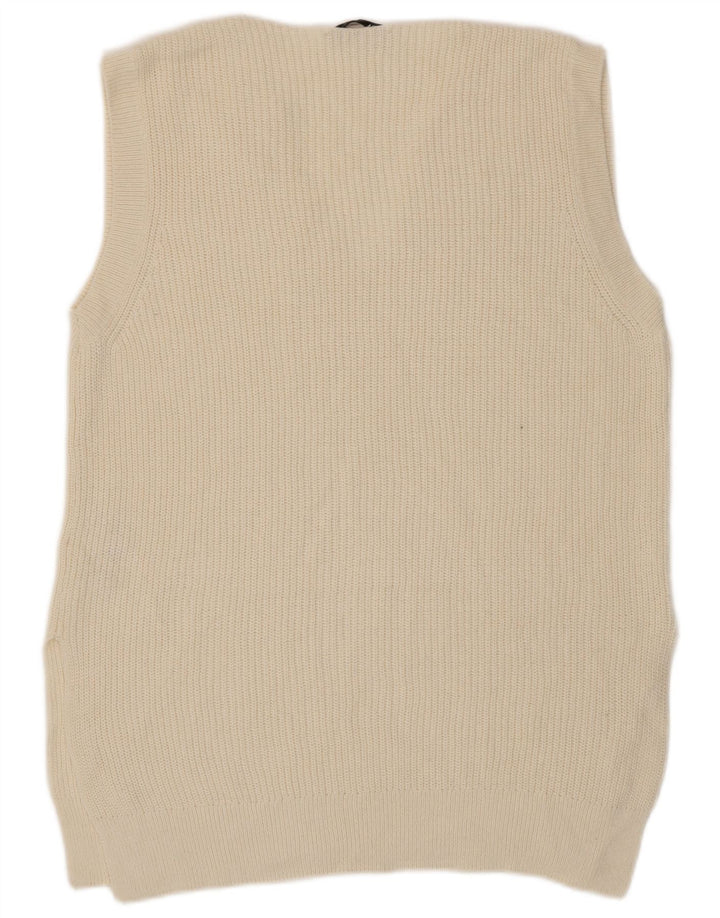 Zara ανδρικό γιλέκο Tank Top Μικρό μπεζ βαμβακερό