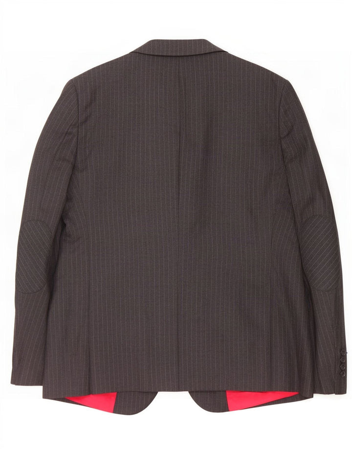 Tommy Hilfiger Ανδρικό σακάκι με 2 κουμπιά μπλέιζερ IT 56 3XL Grey Pinstripe