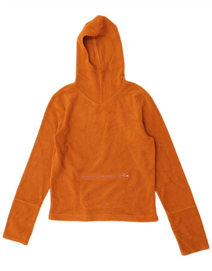 Γυναικείο Jigsaw Hooded Fleece Jumper UK 14 Medium Orange
