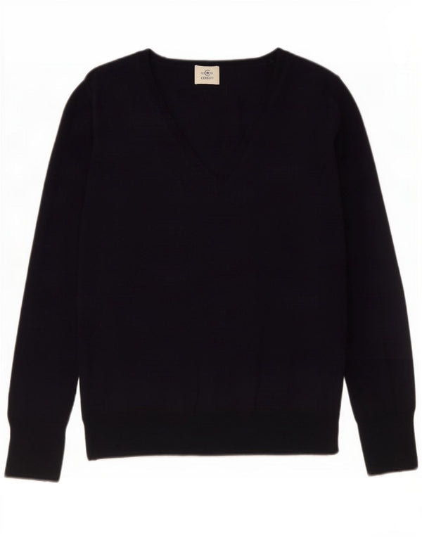 Cerruti 1881 Γυναικείο πουλόβερ με λαιμόκαυστο UK 14 Large Navy Blue Wool