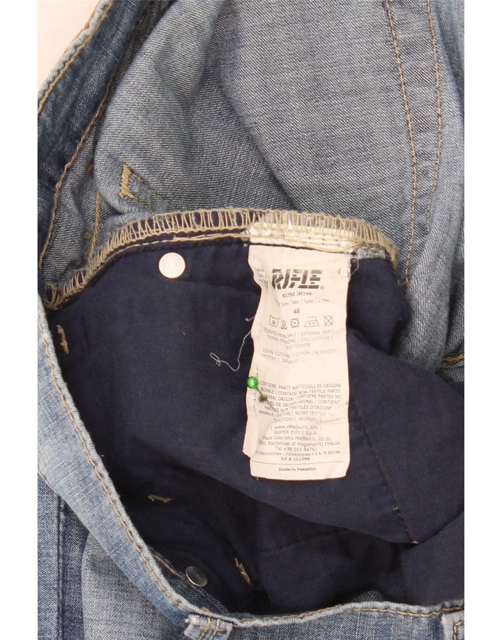 Rifle Ανδρικό Slim Jeans W36 L31 Μπλε Βαμβακερό