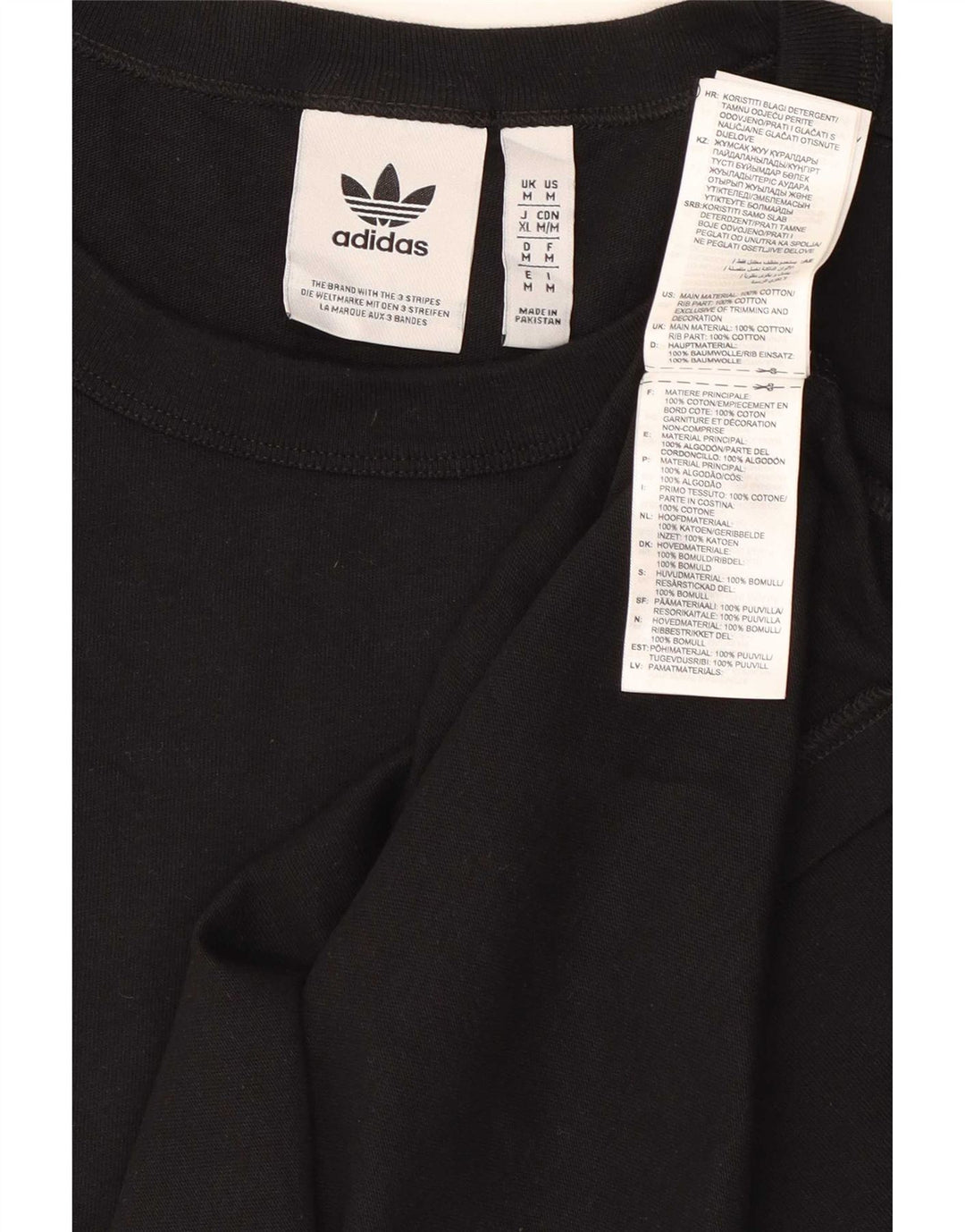 Ανδρικό T-Shirt Adidas Τοπ μεσαίο μαύρο βαμβακερό