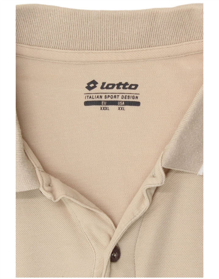 Lotto Ανδρικό Πόλο Μπλουζάκι 3XL Μπεζ