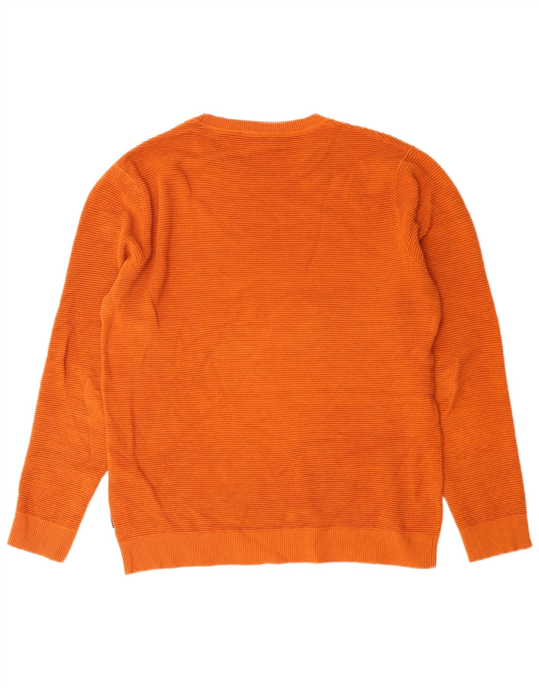 Jack & Jones Ανδρικό πουλόβερ με λαιμόκοψη μεγάλο πορτοκαλί βαμβακερό