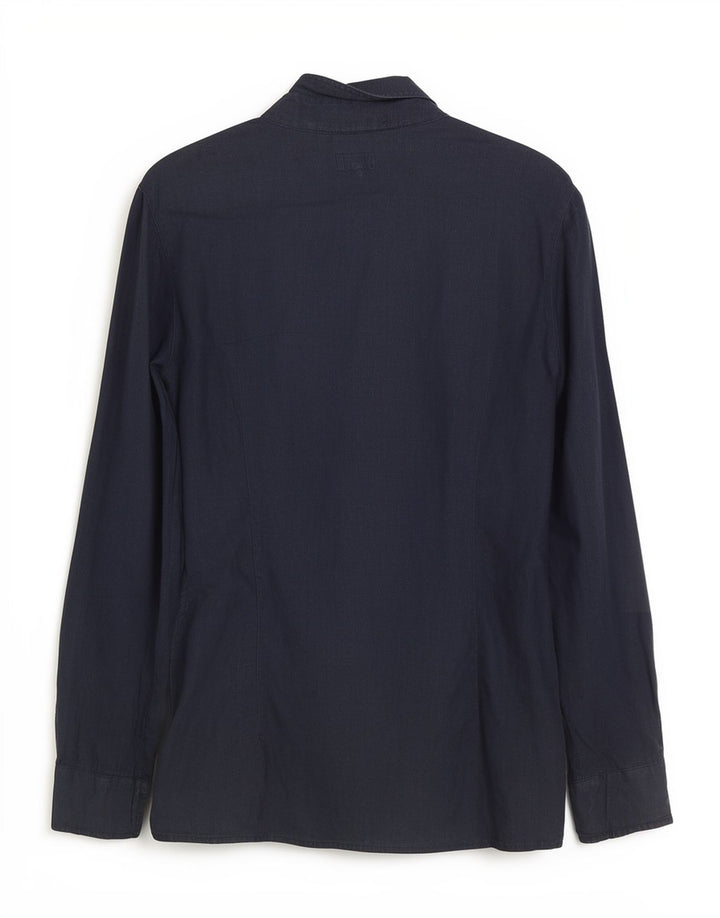 Armani Jeans Γυναικείο πουλόβερ Πουκάμισο IT 42 Medium Navy Blue Λινό