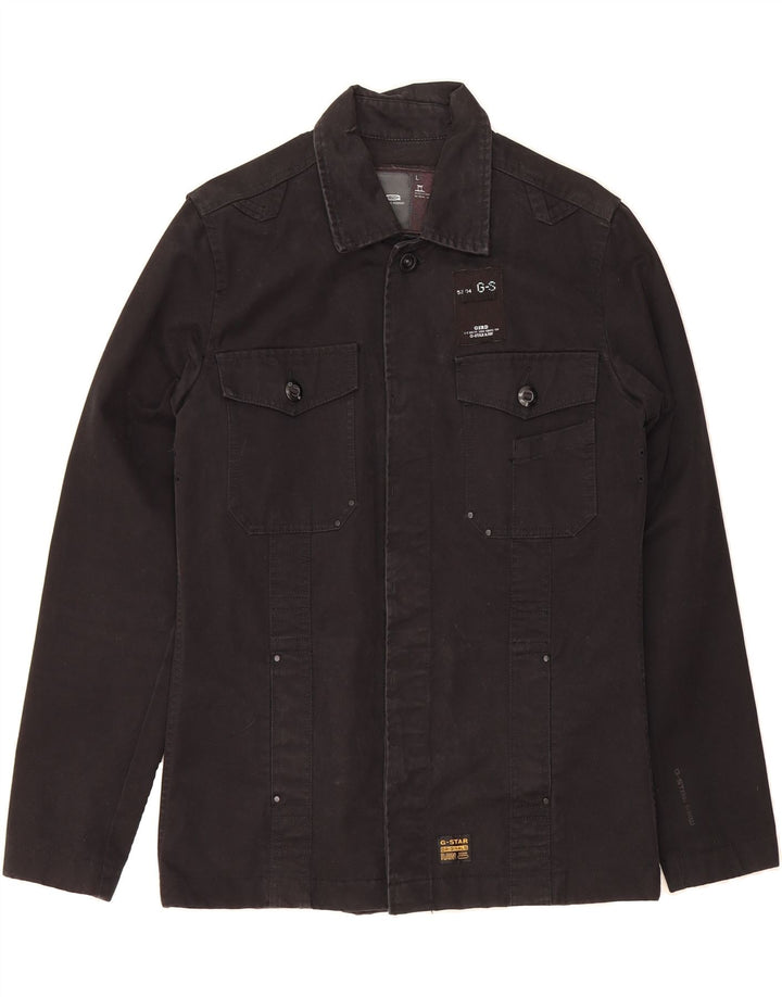 G-STAR Mens Denim Jacket UK 40 Large Black Cotton Vintage G-Star and Second-Hand G-Star from Messina Hembry 