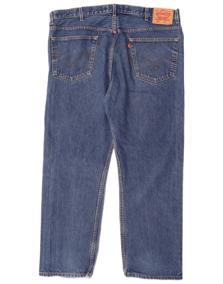 Levi's Mens 505 Regular Fit Straight Jeans W42 L30 Μπλε βαμβακερό