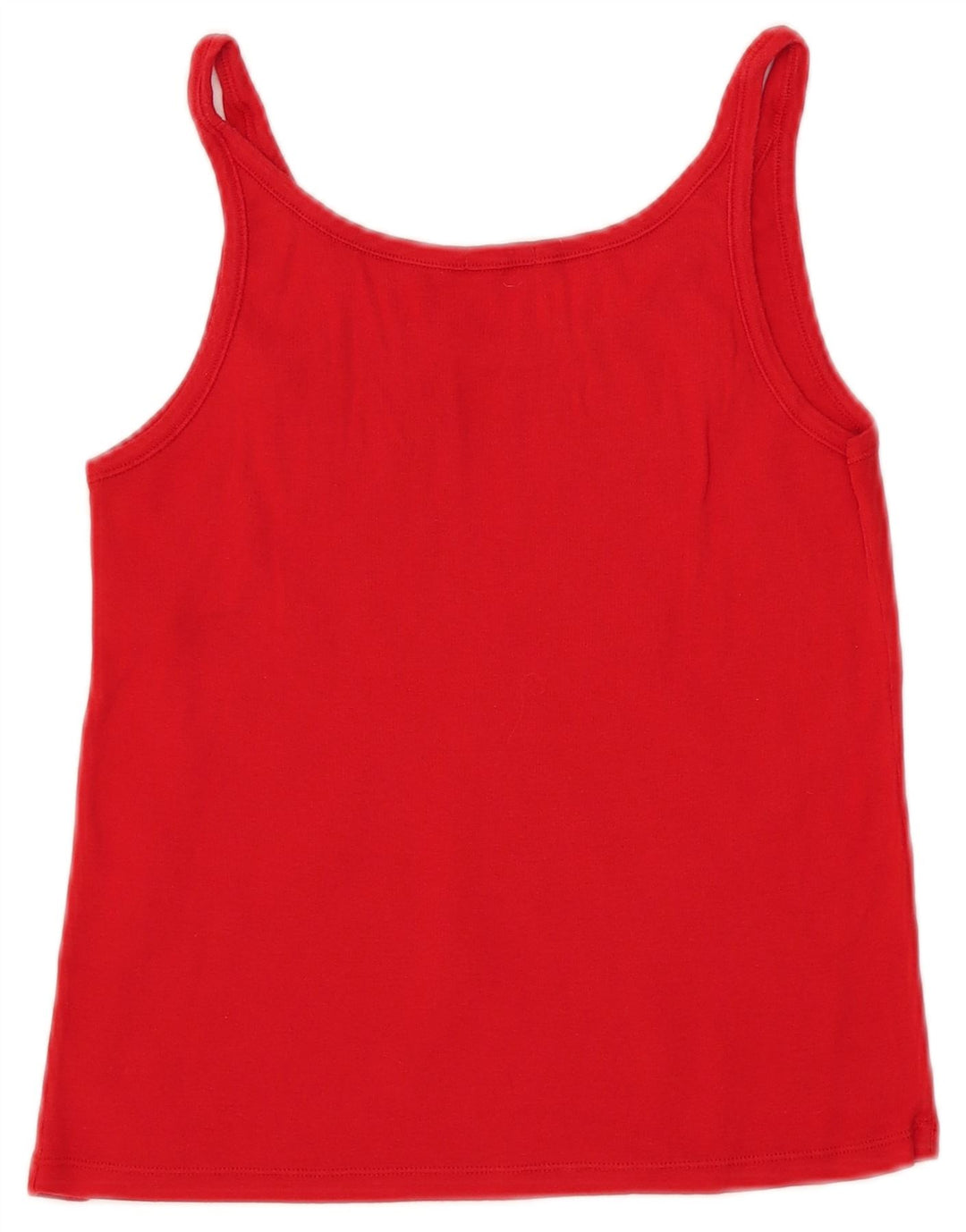 BENETTON Γυναικείο Cami Top UK 12 μεσαίο κόκκινο βαμβακερό