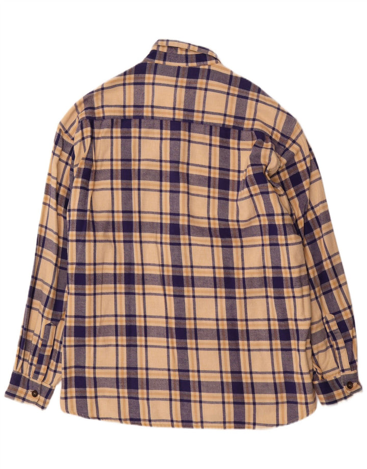 Ανδρικό φανελένιο πουκάμισο Ellesse XL Beige Check Cotton