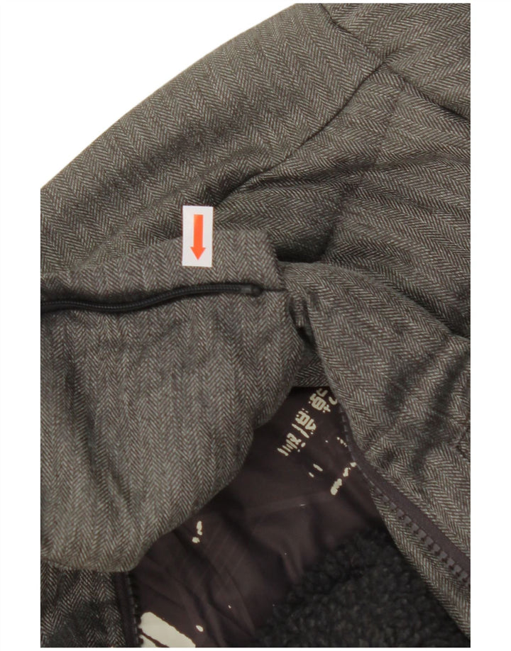 Ανδρικό μπουφάν με επένδυση SUPERDRY UK 36 Small Grey Colourblock Nylon