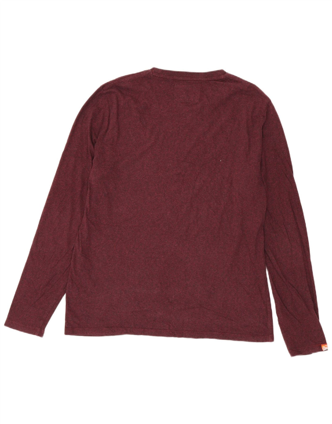 Superdry Ανδρικό μακρυμάνικο 2XL βαμβακερό μπορντό