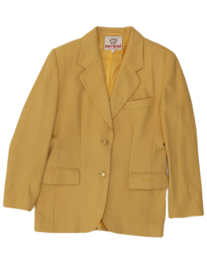 Laura Biagiotti Γυναικείο σακάκι 2 κουμπιών σακάκι IT 42 Medium Yellow