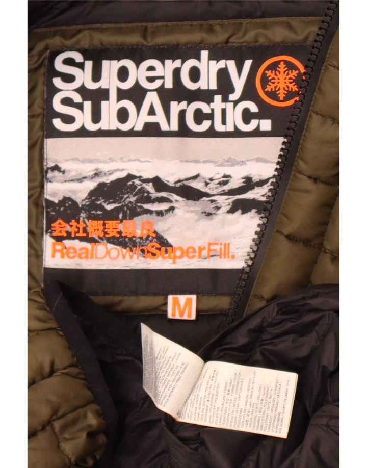 Superdry Ανδρικό μπουφάν με επένδυση UK 38 Medium Khaki Polyester