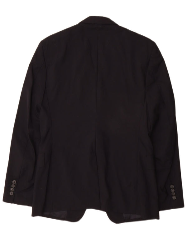 Prada Ανδρικό Μπουφάν Blazer με 2 Κουμπιά IT 48 Μαλλί μεσαίου Navy