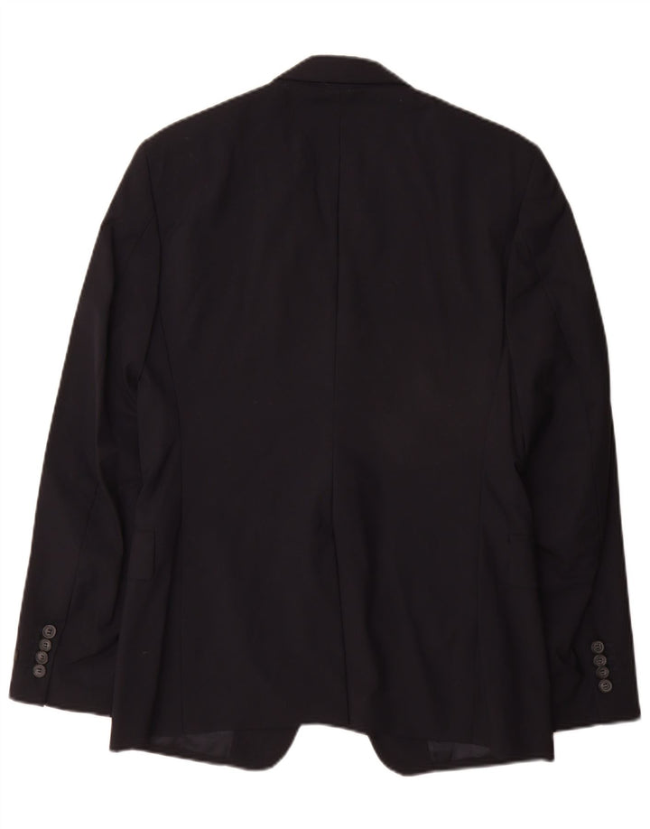 Prada Ανδρικό Μπουφάν Blazer με 2 Κουμπιά IT 48 Μαλλί μεσαίου Navy