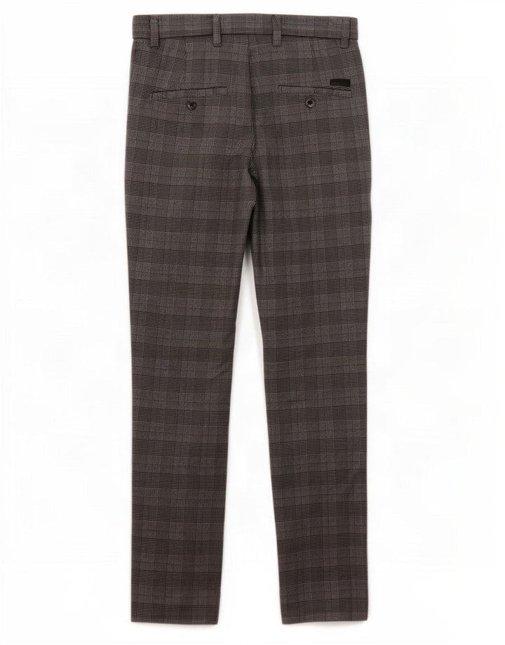 Jack & Jones Ανδρικό Marco Slim Suit Παντελόνι W28 L30 Grey Check Polyester