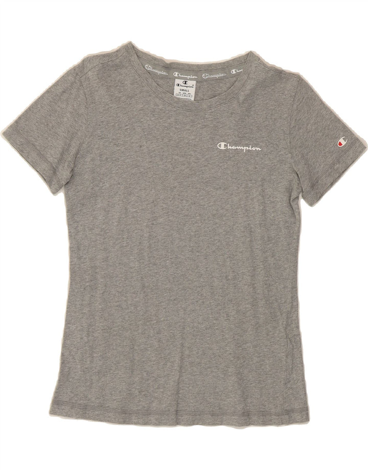 CHAMPION Womens T-Shirt Top UK 10 Small Grey Cotton Vintage Champion and Second-Hand Champion from Messina Hembry 