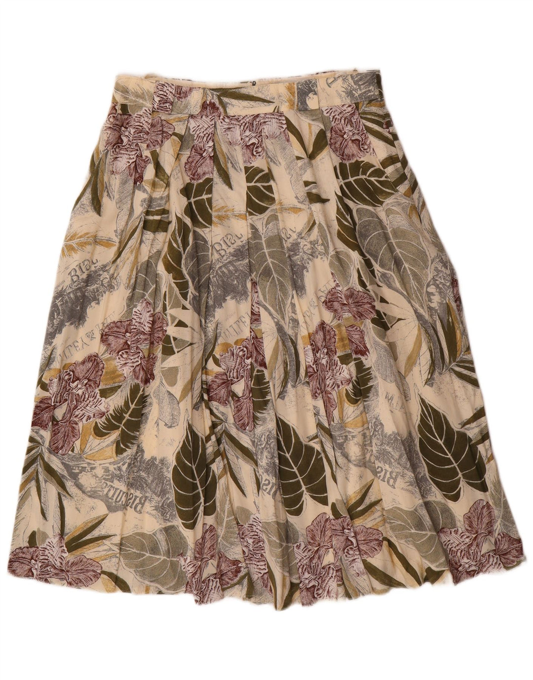 Vintage Γυναικεία Πλισέ Φούστα EU 40 Medium W30 Πολύχρωμη Floral