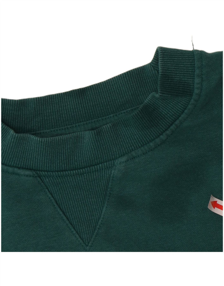 Ανδρικό φούτερ Zara Jumper Μεσαίο πράσινο βαμβακερό